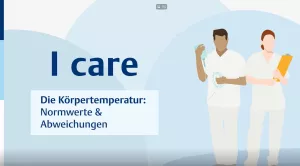 Video: I care Pflege | Pflegebasismaßnahmen | Die Körpertemperatur: Normwerte und Abweichungen (Video)