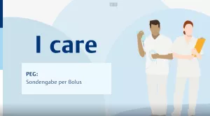 Video: I care Pflege | Pflegebasismaßnahmen | PEG: Sondengabe per Bolus (Video)