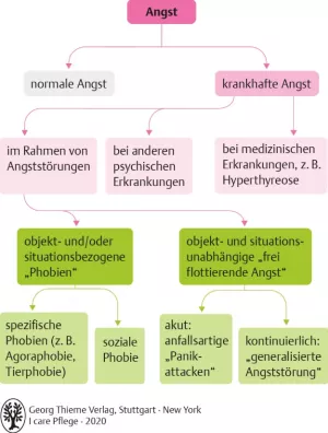 Bild: I care Krankheitslehre | Spezielle Krankheitslehre | Angststörung (Grafik)