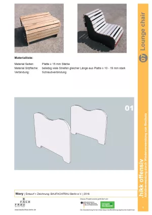 Anleitung: Bauanleitung Lounge chair