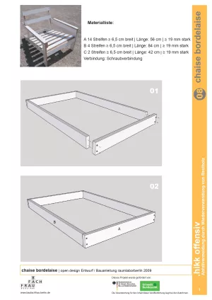 Anleitung: Bauanleitung Chaise Bordelaise