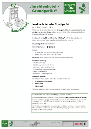 Anleitung: Bauanleitung 07 Insektenhotel - Grundgerüst