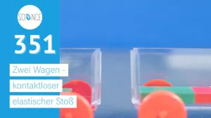 Video: Zwei Wagen - kontaktloser elastischer Stoß