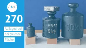 Video: Auflagedruck bei gleicher Fläche