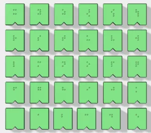 Entdeckendes: Kleinbuchstaben Eurobraille (3mf-Datei)