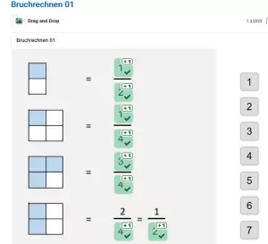 Interaktion: Bruchrechnen 01