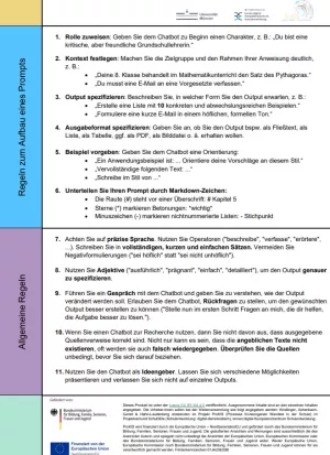 Merkblatt: Prompting-Hinweise