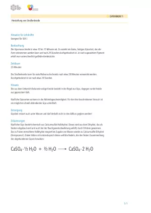 Unterrichtsplanung: Lacke, Farben und Druckfarben - Was das Leben bunt macht: Experimente mit didaktischen Hinweisen
