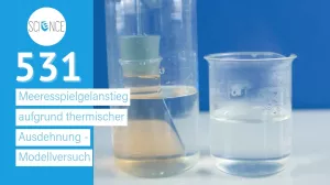Video: Meeresspielgelanstieg aufgrund thermischer Ausdehnung | Modellversuch