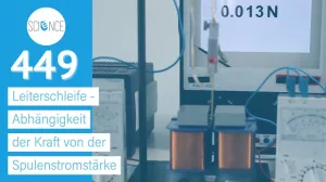 Video: Leiterschleife - Abhängigkeit der Kraft von der Spulenstromstärke