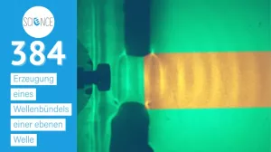 Video: Wasserwelle | Erzeugung eines Wellenbündels einer ebenen Welle