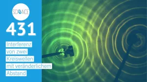 Video: Wasserwelle | Interferenz von zwei Kreiswellen mit veränderlichem Abstand