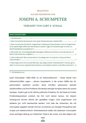 Text: Medienpaket 5 | Gute Demokratie | Autorentexte - Joseph A. Schumpeter