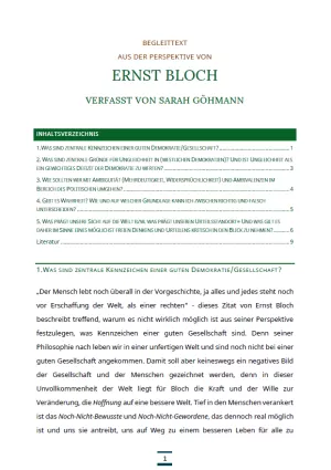 Text: Medienpaket 5 | Gute Demokratie | Autorentexte - Ernst Bloch