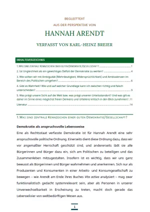 Text: Medienpaket 5 | Gute Demokratie | Autorentexte - Hannah Arendt
