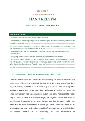 Text: Medienpaket 5 | Gute Demokratie | Autorentexte - Hans Kelsen