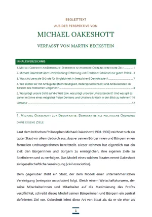 Text: Medienpaket 5 | Gute Demokratie | Autorentexte - Michael Oakeshott