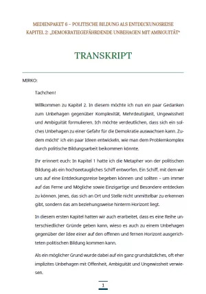 Video: Medienpaket 6 | Politische Bildung als Entdeckungsreise | Kapitel 3 - Video 2