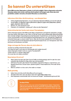 Merkblatt: So kannst Du unterstützen | Handout