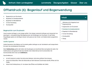 Webseite: Offsetdruck (6): Bogenlauf und Bogenwendung