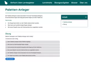 Webseite: Paletten-Anleger