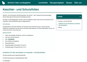Webseite: Kaschier- und Schutzfolien