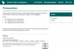 Webseite: Presswalzen