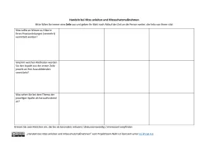 Arbeitsblatt: Handeln bei Hitze anleiten und Hitzeschutzmaßnahmen