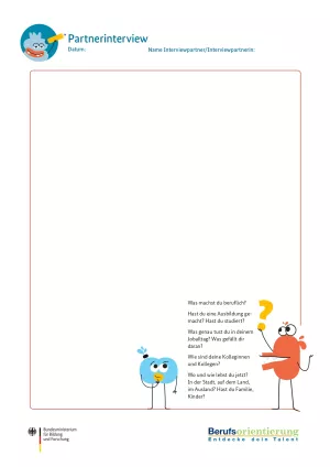 Arbeitsblatt: Partnerinterview