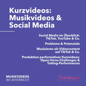 Bild: Kurzvideos: Musikvideos & Social Media