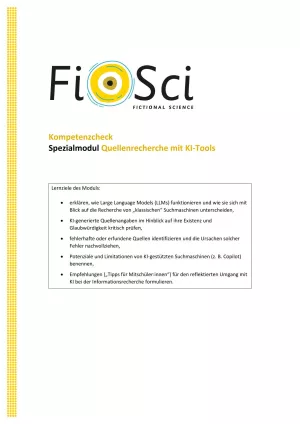 Arbeitsblatt: KI und Falschinformation | Kompetenzcheck