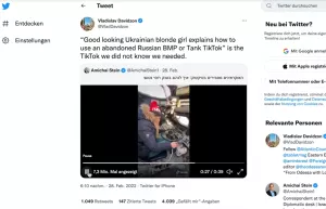 Video: Ukraine-Krieg und Falschinformationen auf Social Media | Videobeispiel 2 "Panzer-Fahrkurs"