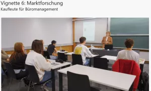 Webseite: Förderbezogene Diagnostik / förderbezogenes Diagnostizieren in heterogenen Klassen: Videovignette 6: Marktforschung | Kaufleute für Büromanagement