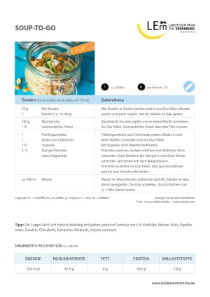 Sonstiges: #easyfoodbw | Rezept Soup-to-go