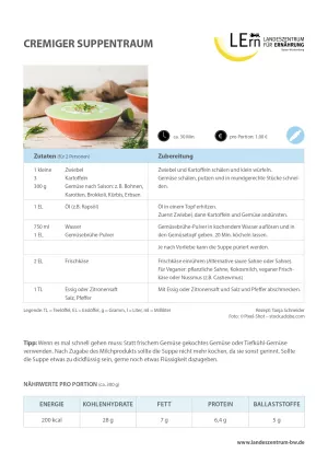 Sonstiges: #easyfoodbw | Rezept Cremiger Suppentraum