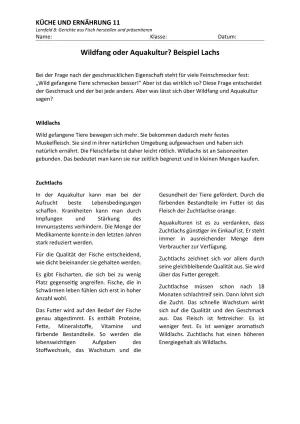 Unterrichtsbaustein: 8.2 Wildfang oder Aquakultur (einfache Sprache)