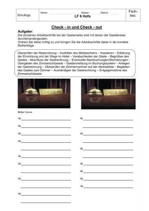 Unterrichtsbaustein: 6.1 Check-in und Check-out