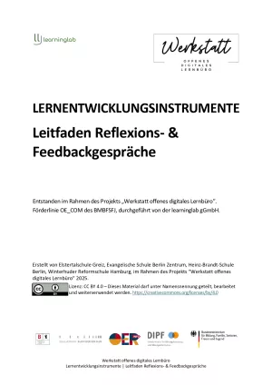 Handreichung: Lernentwicklungsinstrumente im Lernbüro