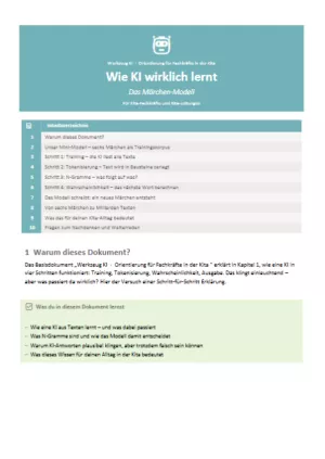 Veranschaulichung: Wie KI wirklich lernt | Das Märchen-Modell