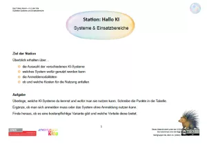 Unterrichtsbaustein: Don’t Panic Room - KI in der Kita | Station 1 "Systeme und Einsatzbereiche von KI"