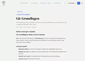 Webseite: Git-Grundlagen