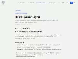 Webseite: HTML-Grundlagen