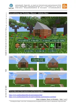 Anleitung: Einfache Übungen mit »Minetest«