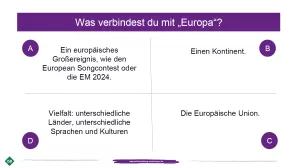 Presentation: Was verbindest du mit Europa? (PPT)
