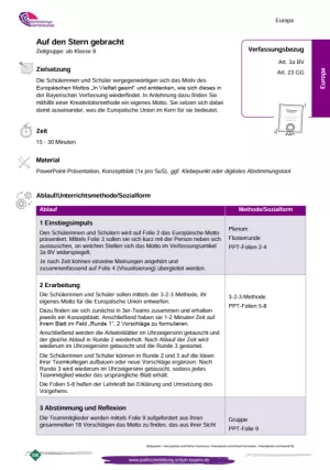 Unterrichtsplanung: Auf den Stern gebracht (PDF)
