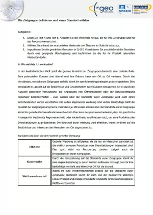 Arbeitsblatt: Arbeitsblatt: Zielgruppe definieren & Standortwahl – Dash‑Cam
