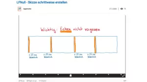 Interaktion: Skizze schrittweise erstellen
