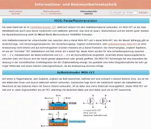 Webseite: MOS-Feldeffekttransistor