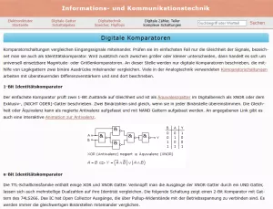 Webseite: Digitale Komparatoren
