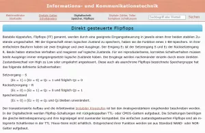 Webseite: Direkt gesteuerte Flipflops